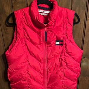 Tommy Hilfiger Red Puffer Vest